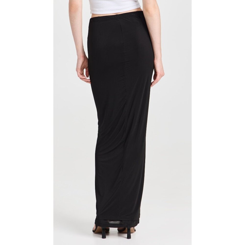 WARDROBE.NYC Layered Tube Skirt in Black Small New Womens Maxi Long - Picture 3 of 16